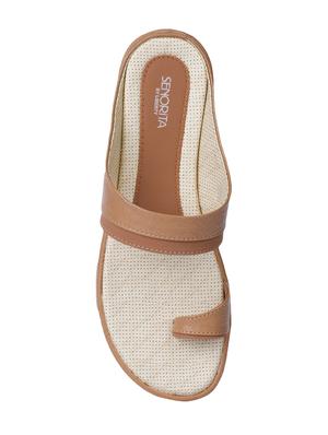 beige one toe sandals - 16718170 - Standard Image - 4
