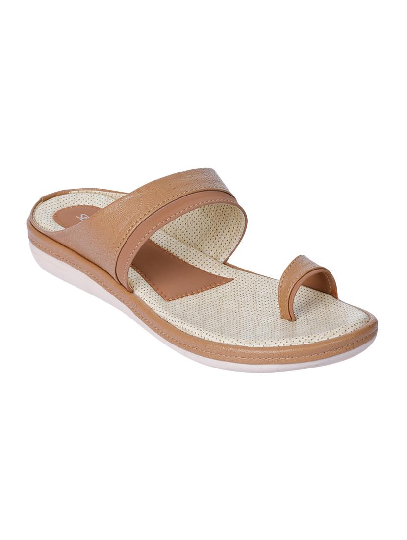 beige one toe sandals - 16718170 - Zoom Image - 1
