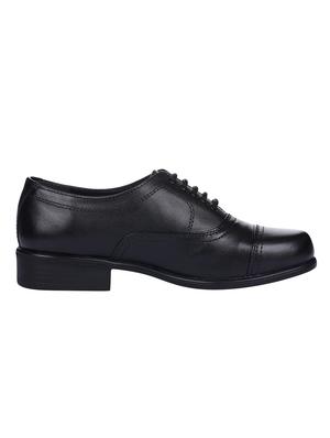 black leather lace-up oxfords - 16718213 - Standard Image - 2