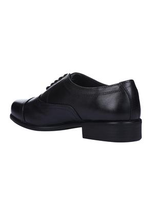black leather lace-up oxfords - 16718213 - Standard Image - 3