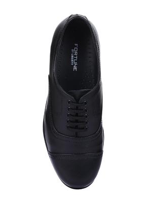 black leather lace-up oxfords - 16718213 - Standard Image - 4