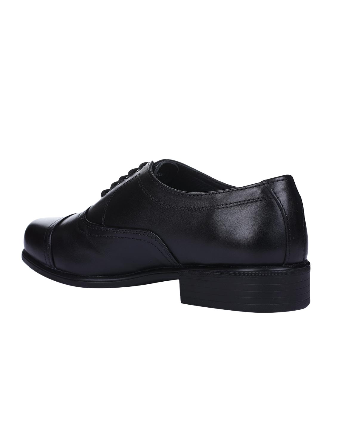 black leather lace-up oxfords - 16718213 - Zoom Image - 3