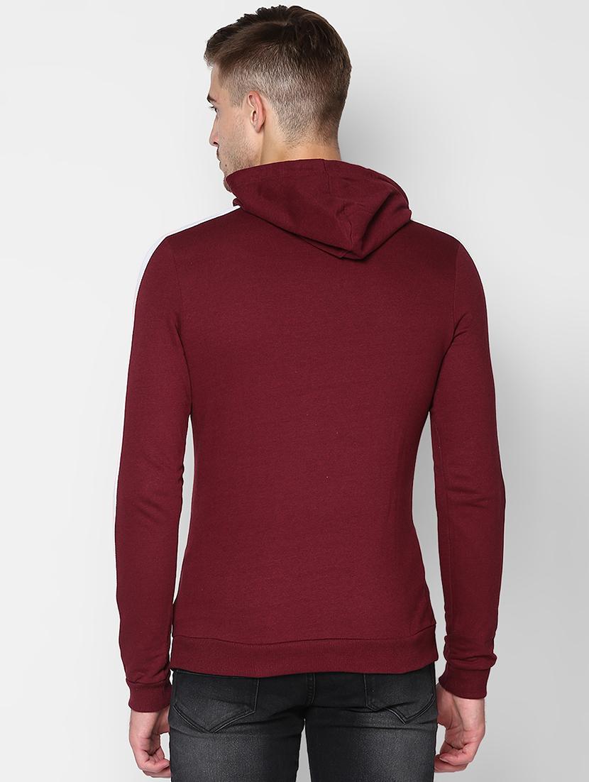 maroon taped hooded sweatshirt - 16718263 - Zoom Image - 3
