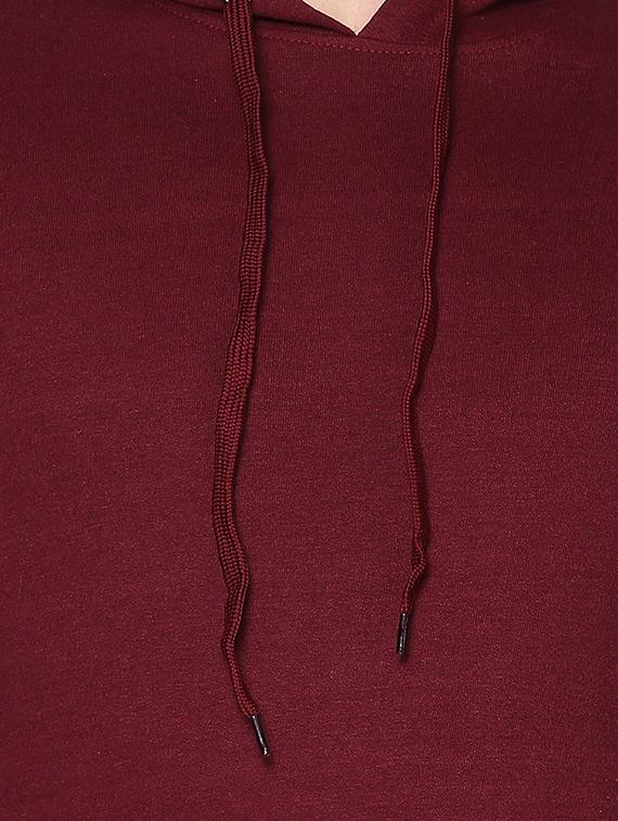 maroon taped hooded sweatshirt - 16718263 - Zoom Image - 5