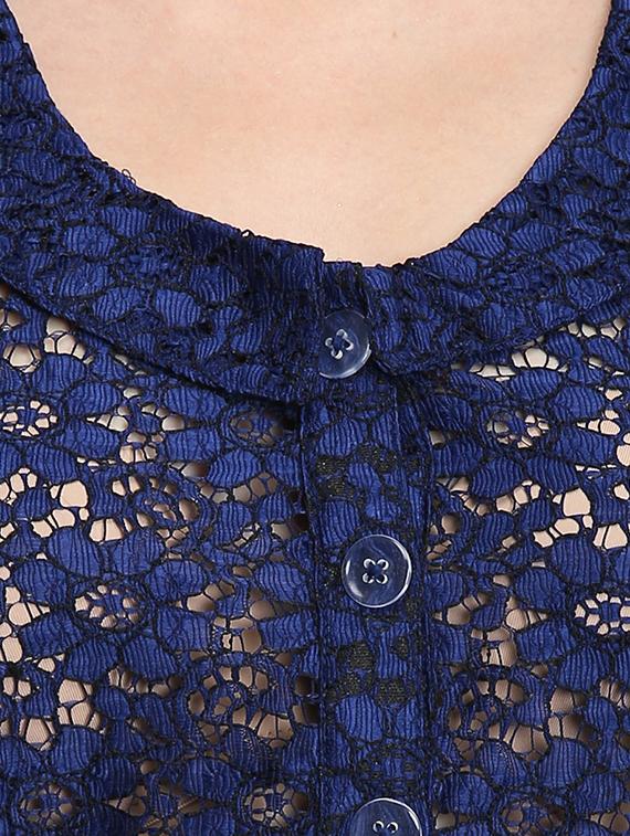 tie front laced shirt - 16718556 - Zoom Image - 5