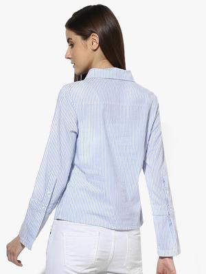 long sleeved striped shirt - 16718559 - Standard Image - 3