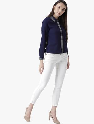lace detail long sleeved shirt - 16718560 - Standard Image - 4