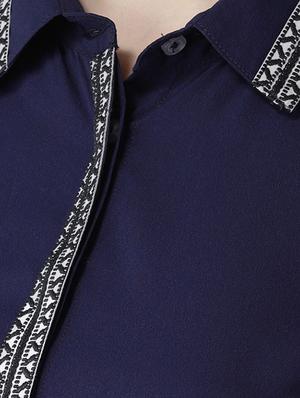 lace detail long sleeved shirt - 16718560 - Standard Image - 5