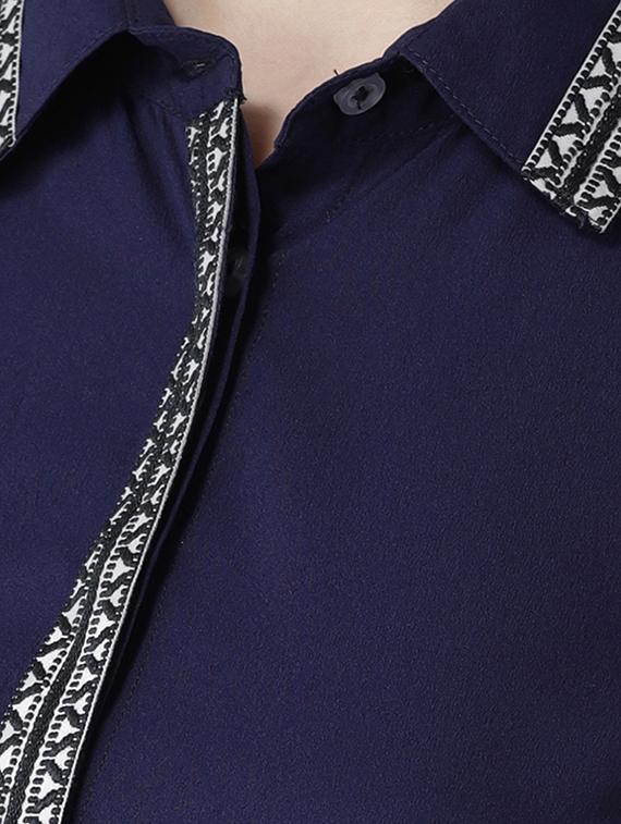 lace detail long sleeved shirt - 16718560 - Zoom Image - 5
