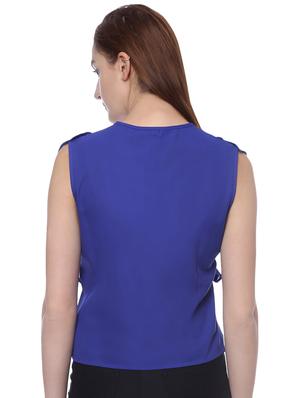 ruffle detail floral applique top - 16718561 - Standard Image - 3