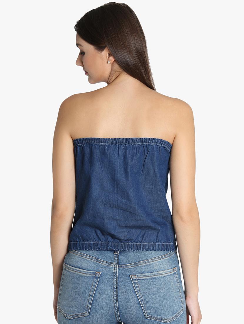 lace detail tube top - 16718562 - Zoom Image - 3