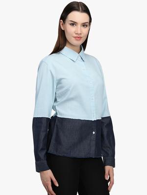 frayed detail long sleeved shirt - 16718574 - Standard Image - 2
