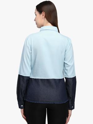 frayed detail long sleeved shirt - 16718574 - Standard Image - 3