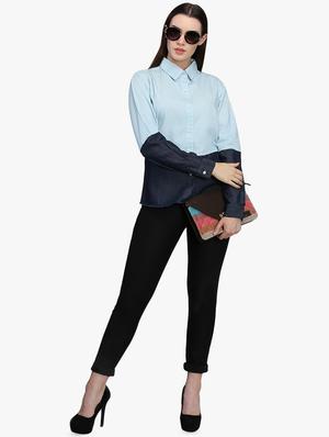 frayed detail long sleeved shirt - 16718574 - Standard Image - 4
