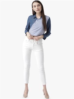 shirt collar tie back wrap top - 16718580 - Standard Image - 4