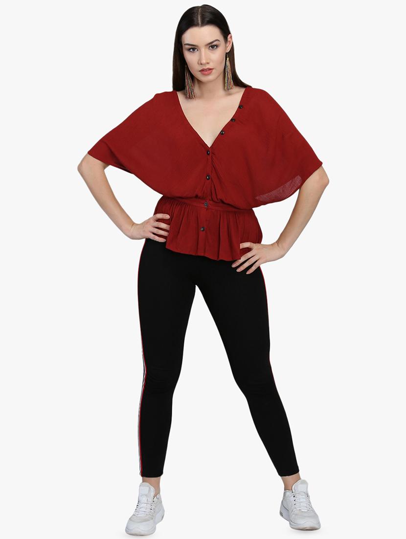 kimono sleeved peplum top - 16718582 - Zoom Image - 4
