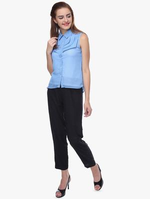 cowl back asymmetric shirt - 16718584 - Standard Image - 4