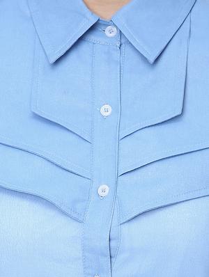cowl back asymmetric shirt - 16718584 - Standard Image - 5