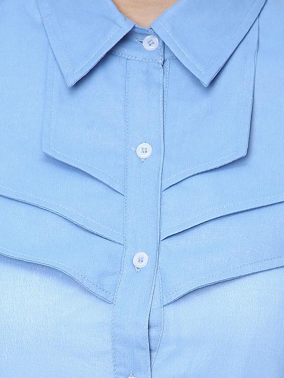 cowl back asymmetric shirt - 16718584 - Zoom Image - 5