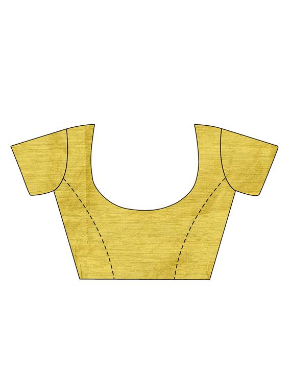 contrast handloom saree with blouse - 16718638 - Zoom Image - 3
