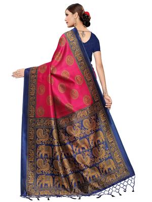 floral mysore silk saree with blouse - 16718647 - Standard Image - 2