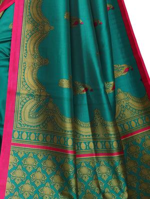 floral mysore silk saree with blouse - 16718651 - Standard Image - 4