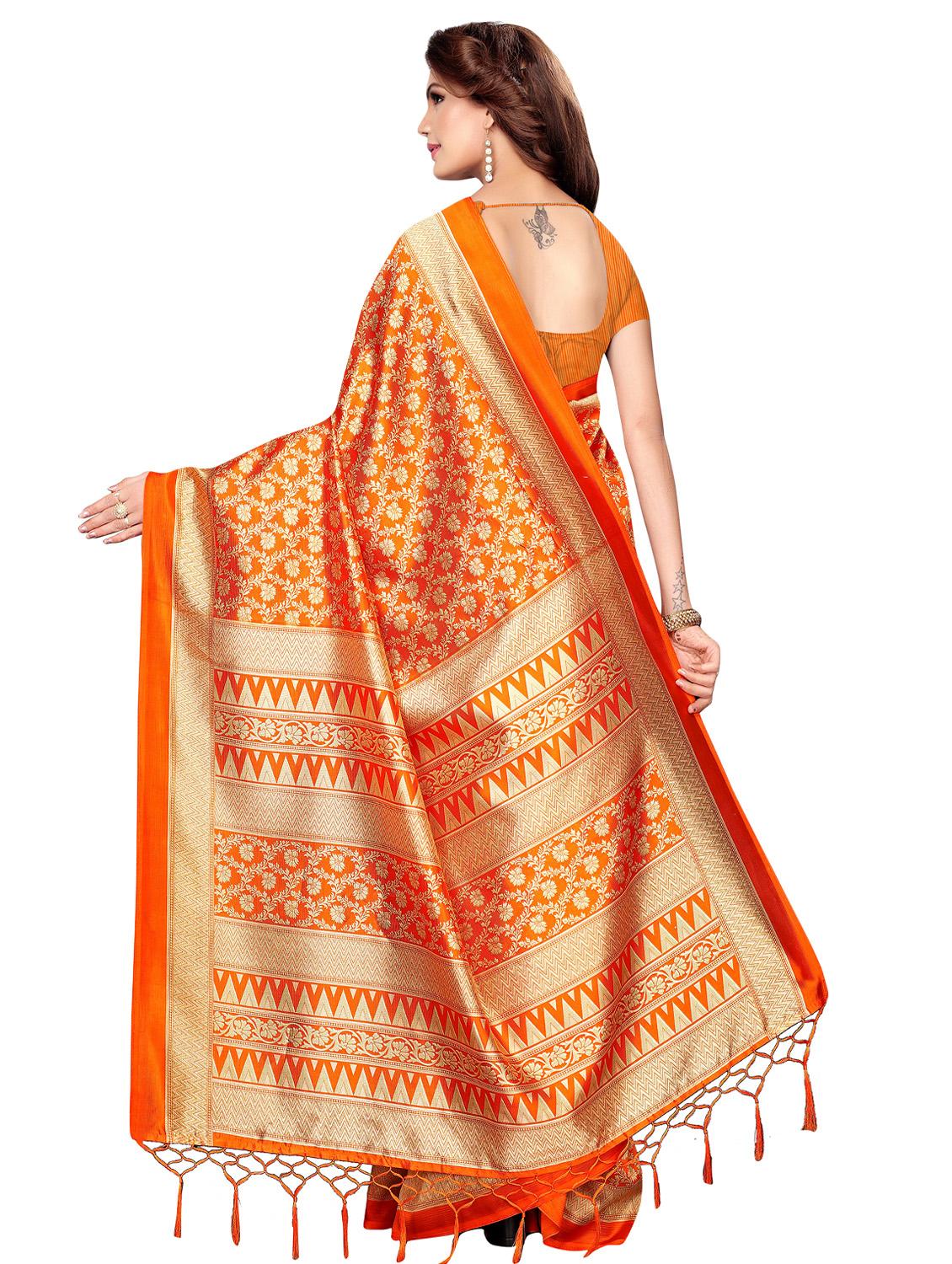 self-design mysore silk saree with blouse - 16718661 - Zoom Image - 2
