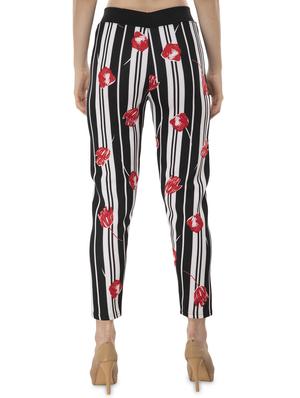 high rise striped trouser - 16718672 - Standard Image - 3