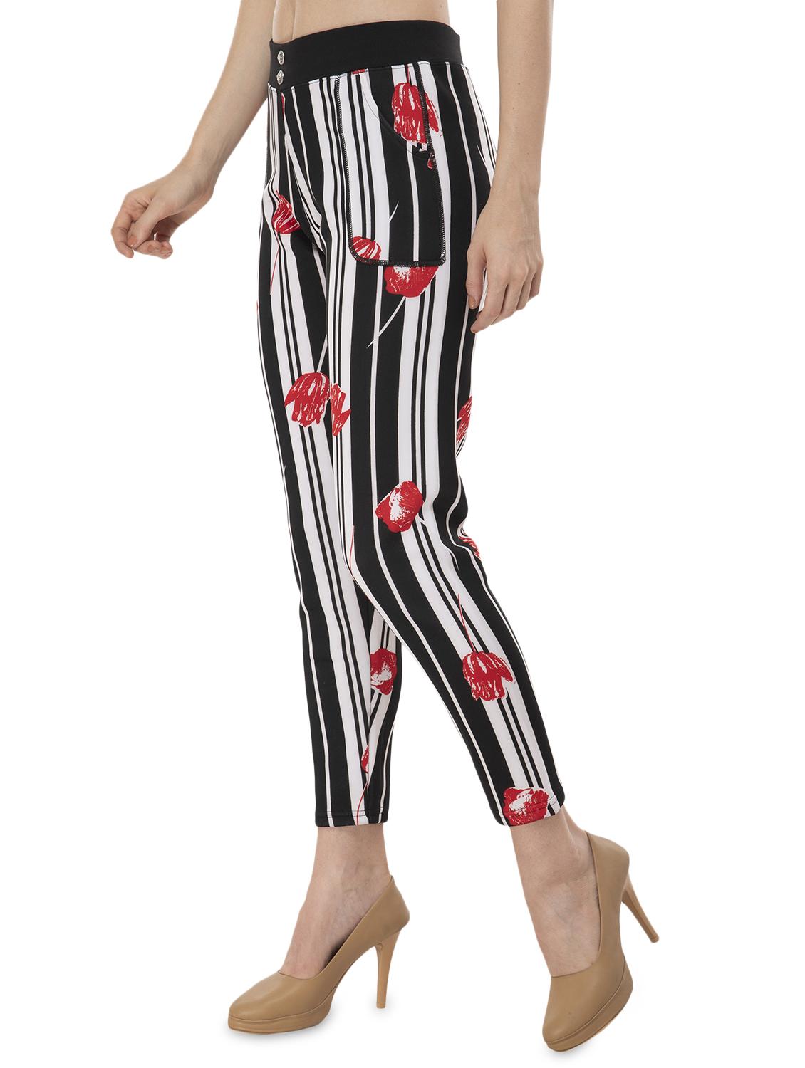 high rise striped trouser - 16718672 - Zoom Image - 2
