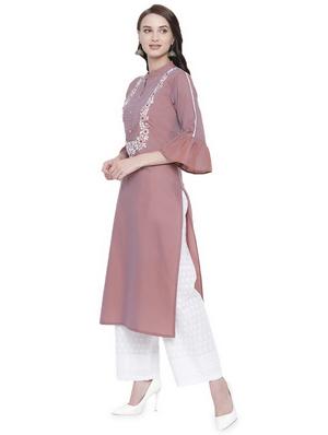 bell sleeves kurta palazzo set - 16718682 - Standard Image - 2