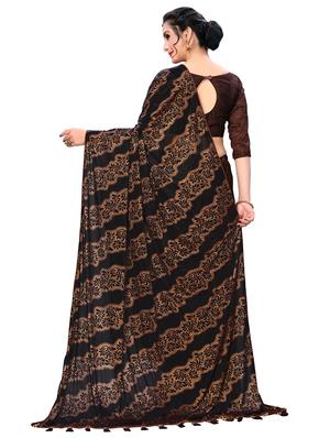 floral printed saree with blouse - 16718693 - Standard Image - 2