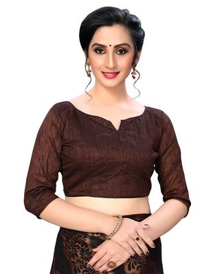 floral printed saree with blouse - 16718693 - Standard Image - 3