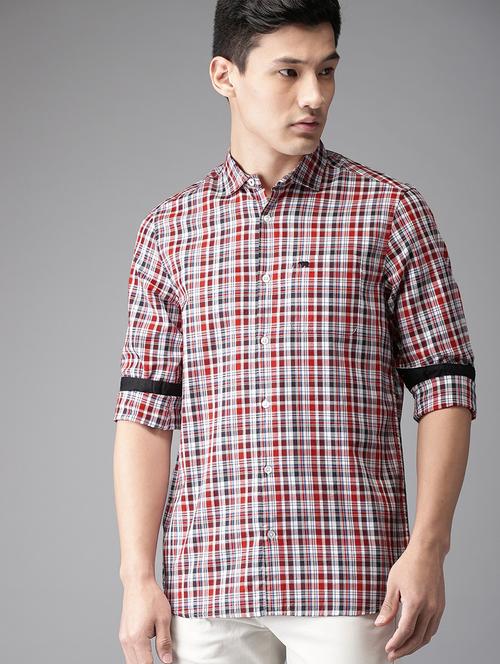 red checkered casual shirt - 16718708 - Standard Image - 1