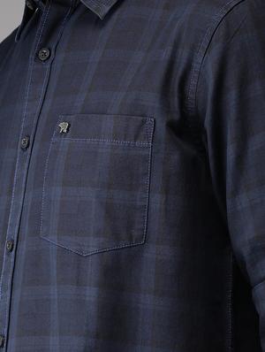 blue checkered casual shirt - 16718715 - Standard Image - 5