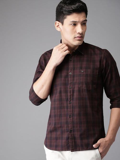 red checkered casual shirt - 16718717 - Standard Image - 1