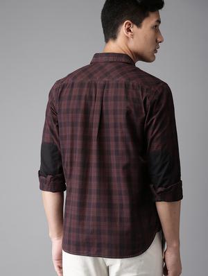red checkered casual shirt - 16718717 - Standard Image - 3