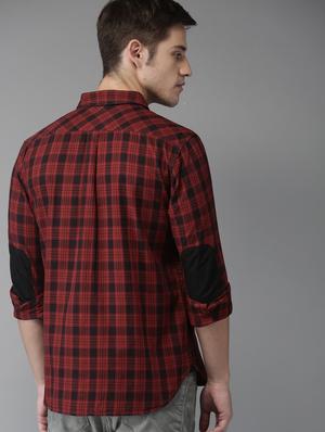 red checkered casual shirt - 16718732 - Standard Image - 3