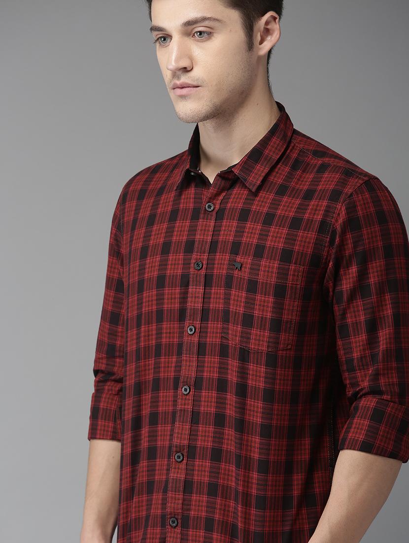 red checkered casual shirt - 16718732 - Zoom Image - 4