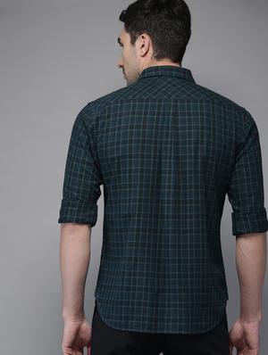 green checkered casual shirt - 16718734 - Standard Image - 3