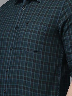 green checkered casual shirt - 16718734 - Standard Image - 5