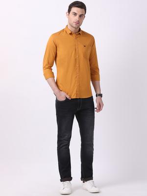 yellow solid casual shirt - 16718737 - Standard Image - 4