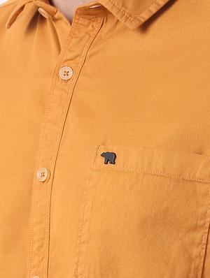 yellow solid casual shirt - 16718737 - Standard Image - 5