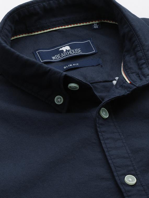blue solid casual shirt - 16718745 - Zoom Image - 5