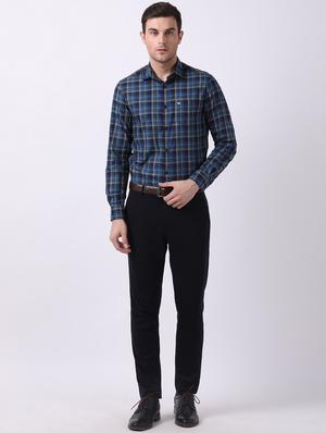 blue checkered formal shirt - 16718779 - Standard Image - 4