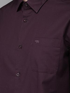 red solid casual shirt - 16718792 - Standard Image - 5