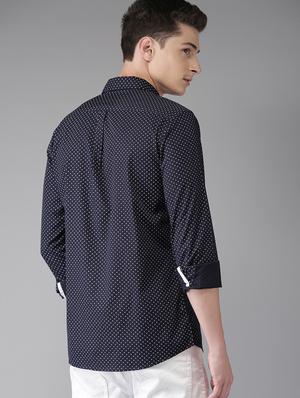 blue printed casual shirt - 16718797 - Standard Image - 3