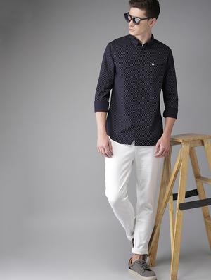 blue printed casual shirt - 16718797 - Standard Image - 4