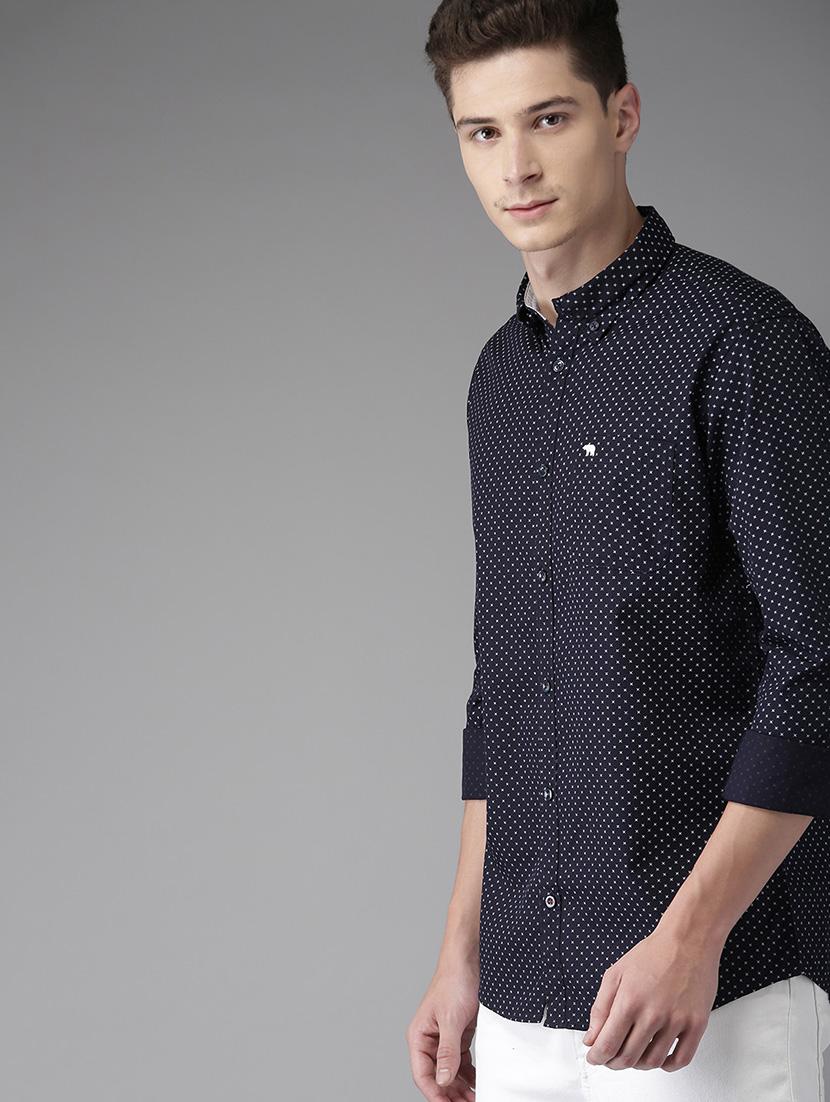 blue printed casual shirt - 16718797 - Zoom Image - 2
