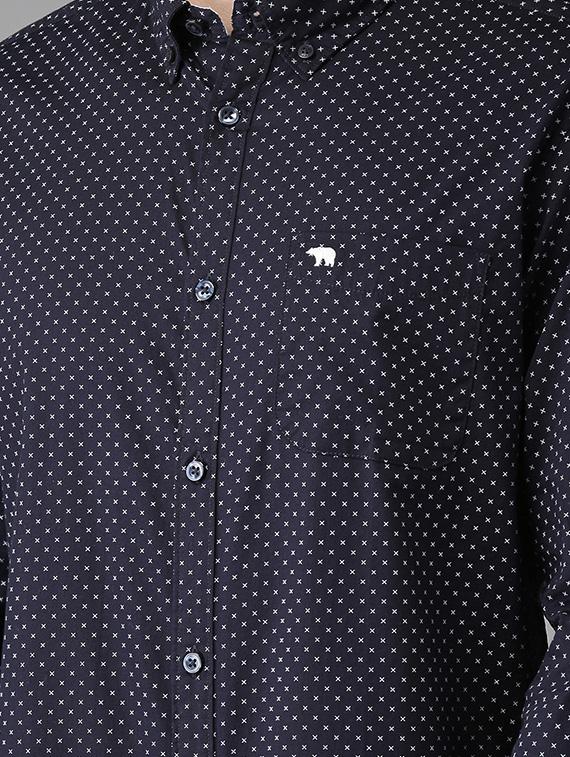 blue printed casual shirt - 16718797 - Zoom Image - 5