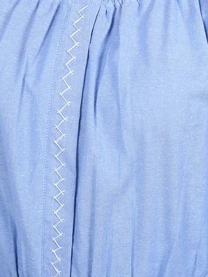 drawstring waist embroidered detail dress - 16718804 - Standard Image - 4